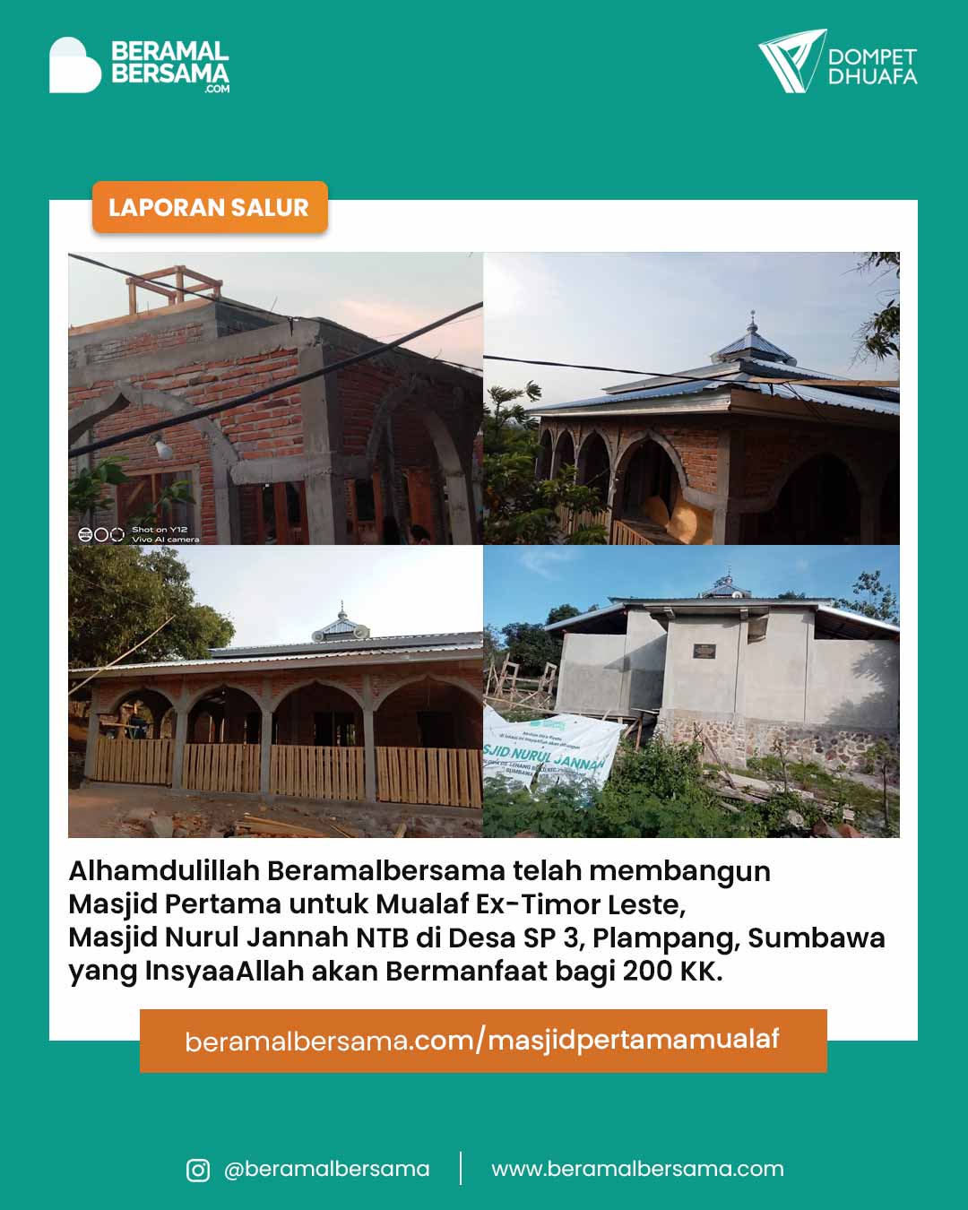 update penyaluran program renovasi masjid pelosok