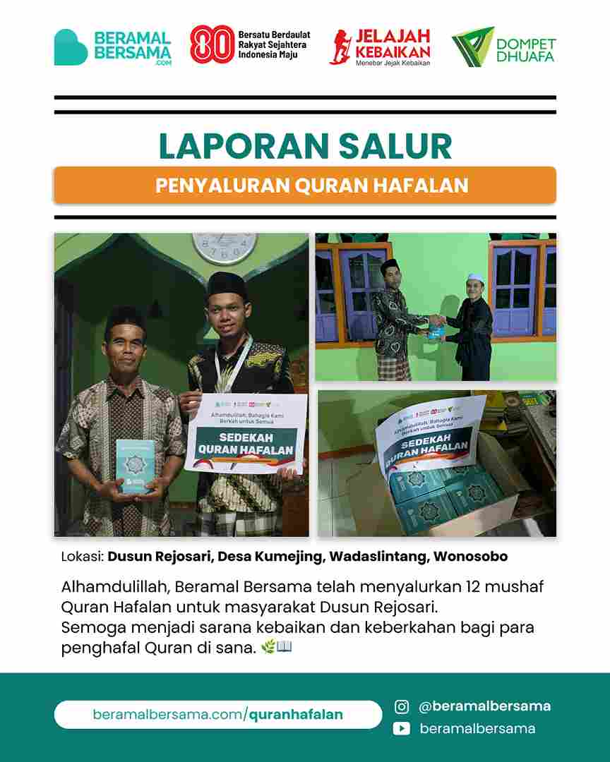 update penyaluran program renovasi masjid pelosok