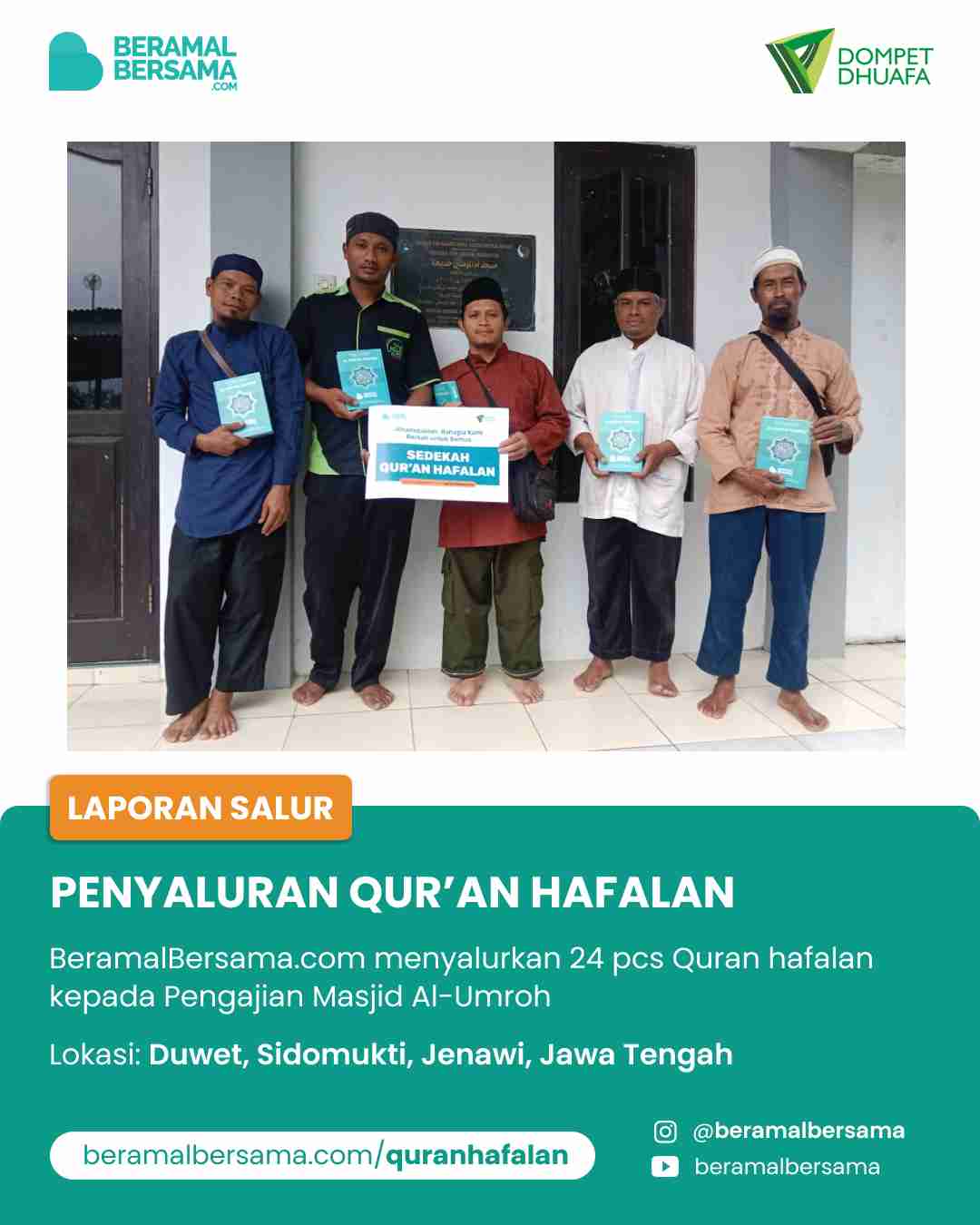 update penyaluran program renovasi masjid pelosok