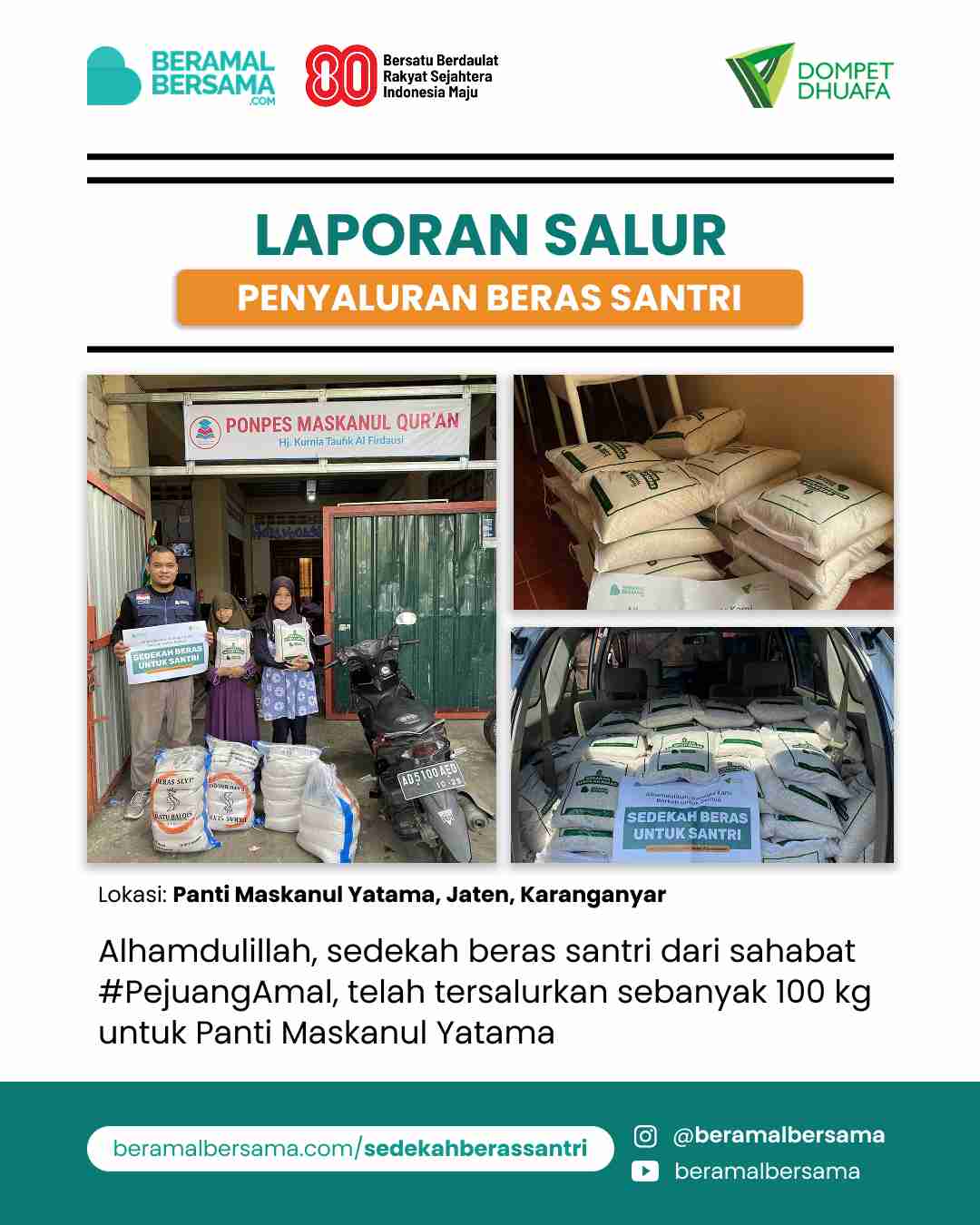 update penyaluran program renovasi masjid pelosok