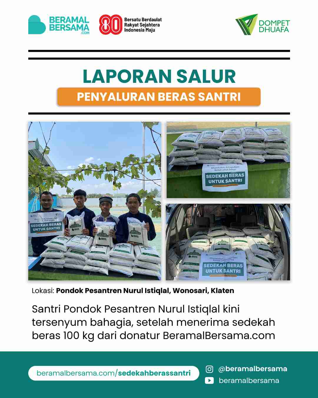 update penyaluran program renovasi masjid pelosok