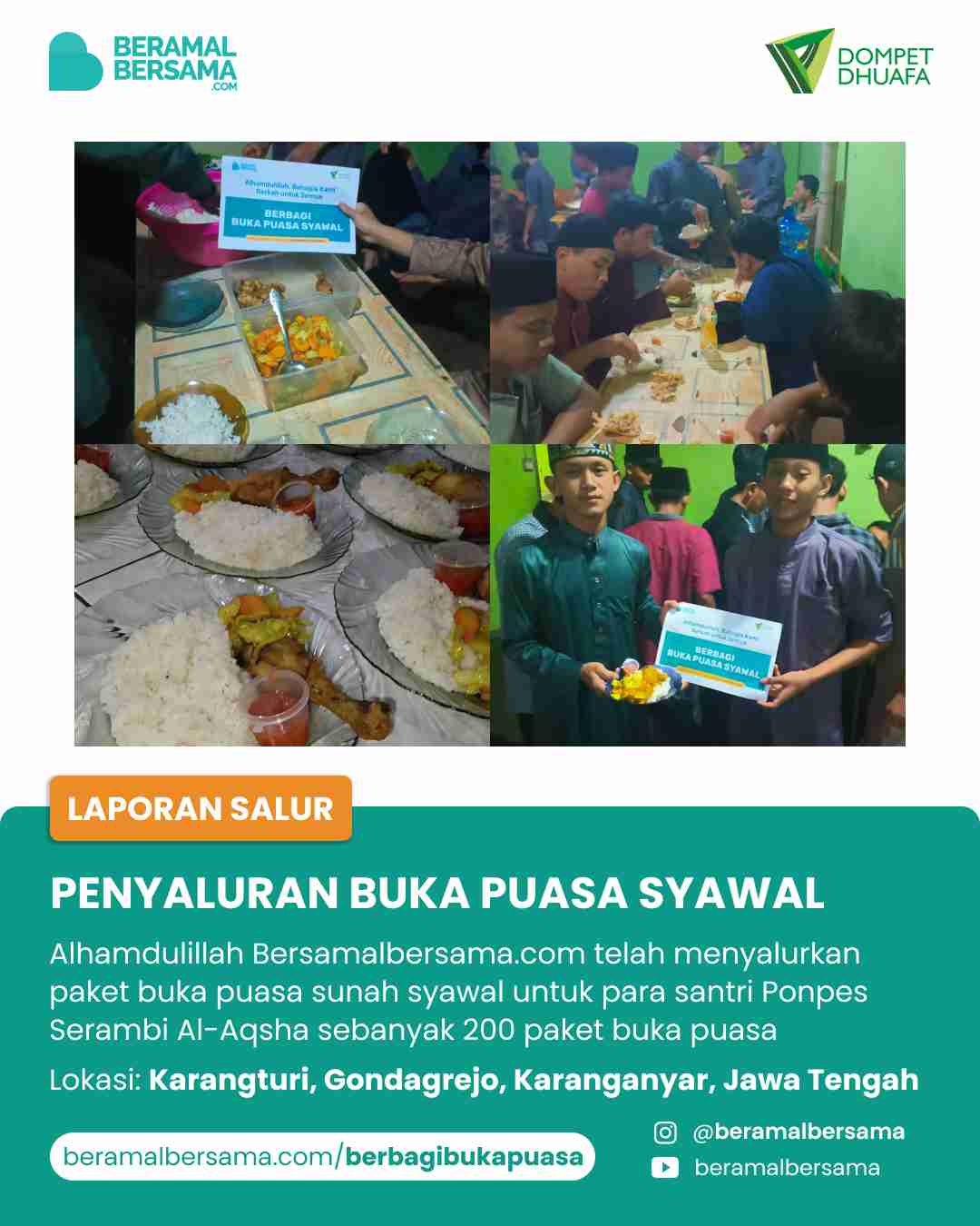 update penyaluran program renovasi masjid pelosok