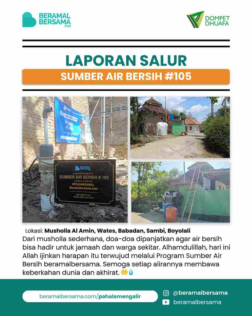 update penyaluran program renovasi masjid pelosok