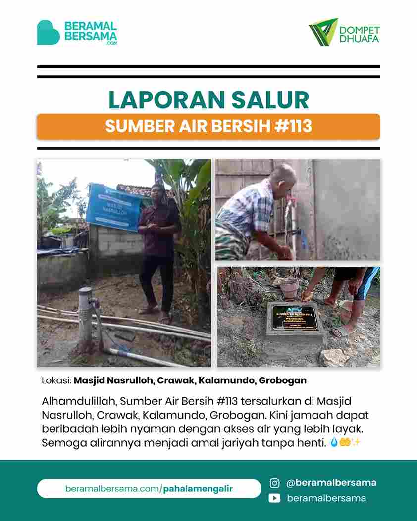 update penyaluran program renovasi masjid pelosok