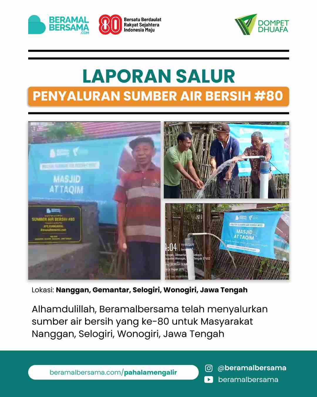 update penyaluran program renovasi masjid pelosok