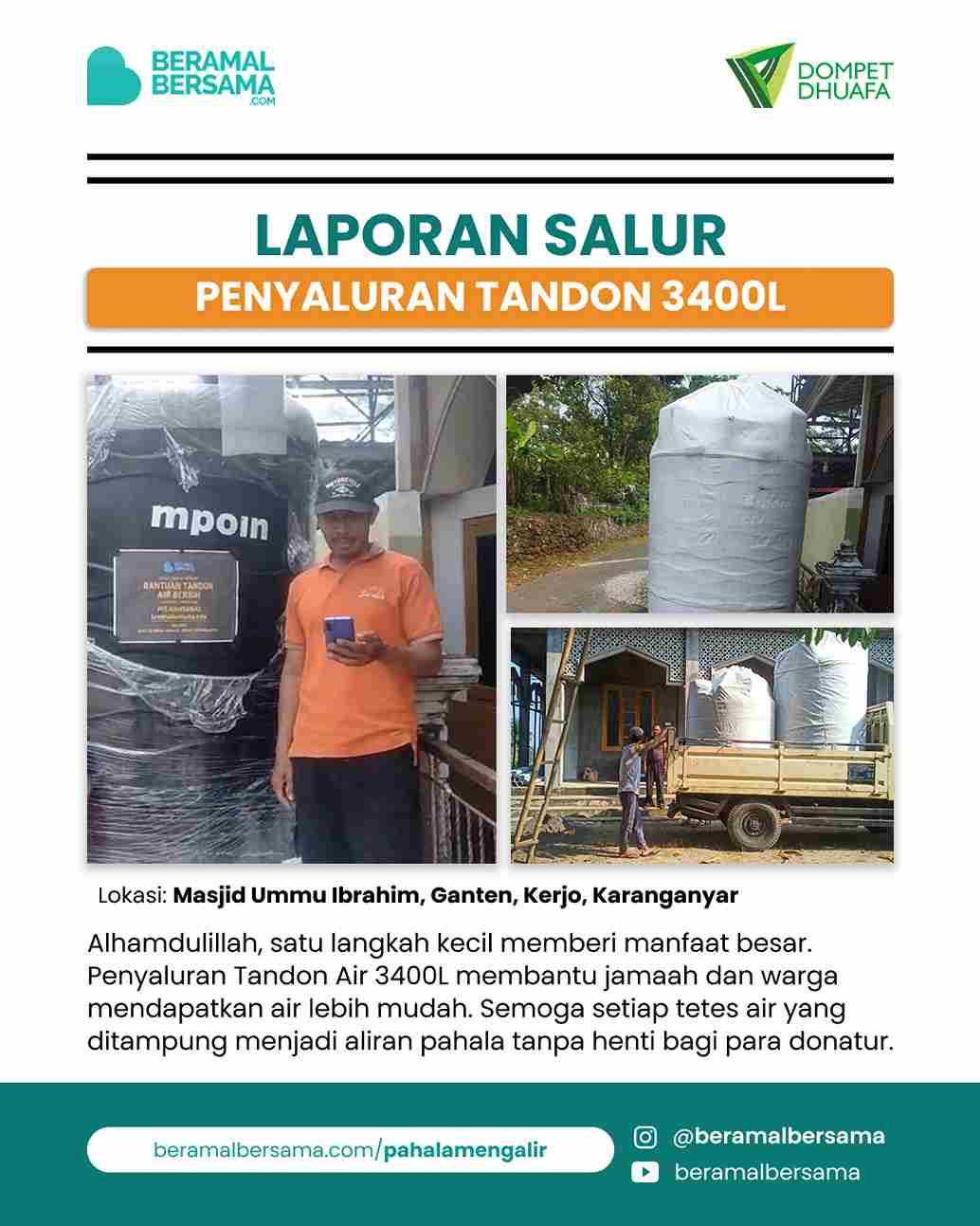 update penyaluran program renovasi masjid pelosok
