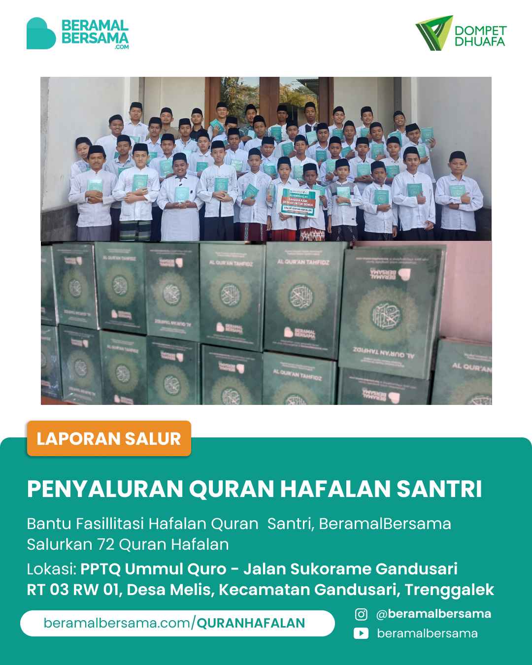 update penyaluran program renovasi masjid pelosok